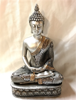 Boeddha in zilverkleur