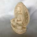 Medicine buddha Bhaisajyagura Statuette 12cm  White resin