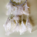 Dreamcatcher - Indiaans -Mooie gehaakte dromenvanger met mandala ongeveer 50x15CM hoog Witte veren.