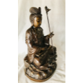 Boeddha Samantabhadre brons  40x25cm 