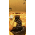 Backflow wierook brander / houder 17cm handen met lotus waterval Bruin & Wit keramiek Feng Shui