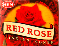 Red rose HEM Wierookkegeltjes bij madeinchina.nl