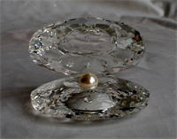 Kristal oester met parel