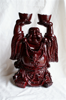 fengshui boeddha met 2 yuanbao staan 40cm rijkdom & geluk