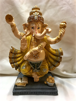 Dansende Ganesha beeld color 34 cm 
