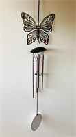 Roestvrij staal vlinder windgong 46cm