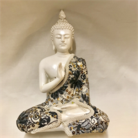 Thais Boeddha beeld met stof 20X15CM 