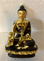De medicijn boeddha hoogwaardig Resin verguld 10cm