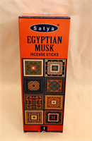 Satya incense sticks Egyptian Musk nett 6 packs of 20 sticks each 
