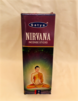 Satya incense sticks Nirvana Nett 6 packs of 20 sticks each 