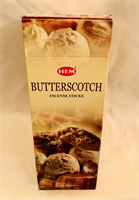 Butterscotch INCENSE STICKS HEM NETT CONTENT 6 PACKS OF 20STICKS EACH
