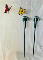 Vlinders die vliegen op solar zonne energie (werkt ook met batterij als er geen zon is).