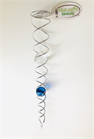 Nature's Melody Crystal Vortex Spinner Wind Spinner Kristal staart 50cm met licht-blauwe glazen kogel van 4cm & facet geslepen glazen kogel van 5cm ,