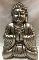 Silver resin Tathagata Buddha wall hanging 28x18cm 
