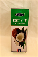 Satya incense sticks coconut Nett 6 packs of 20 sticks each 