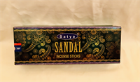 Satya incense sticks sandal Nett 6 packs of 20 sticks each 